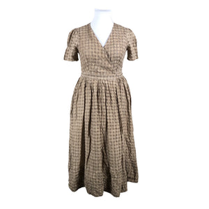 Unisex Cabbages & Roses - Mitteveniv kleit, suurus 42 - Pruun (1)
