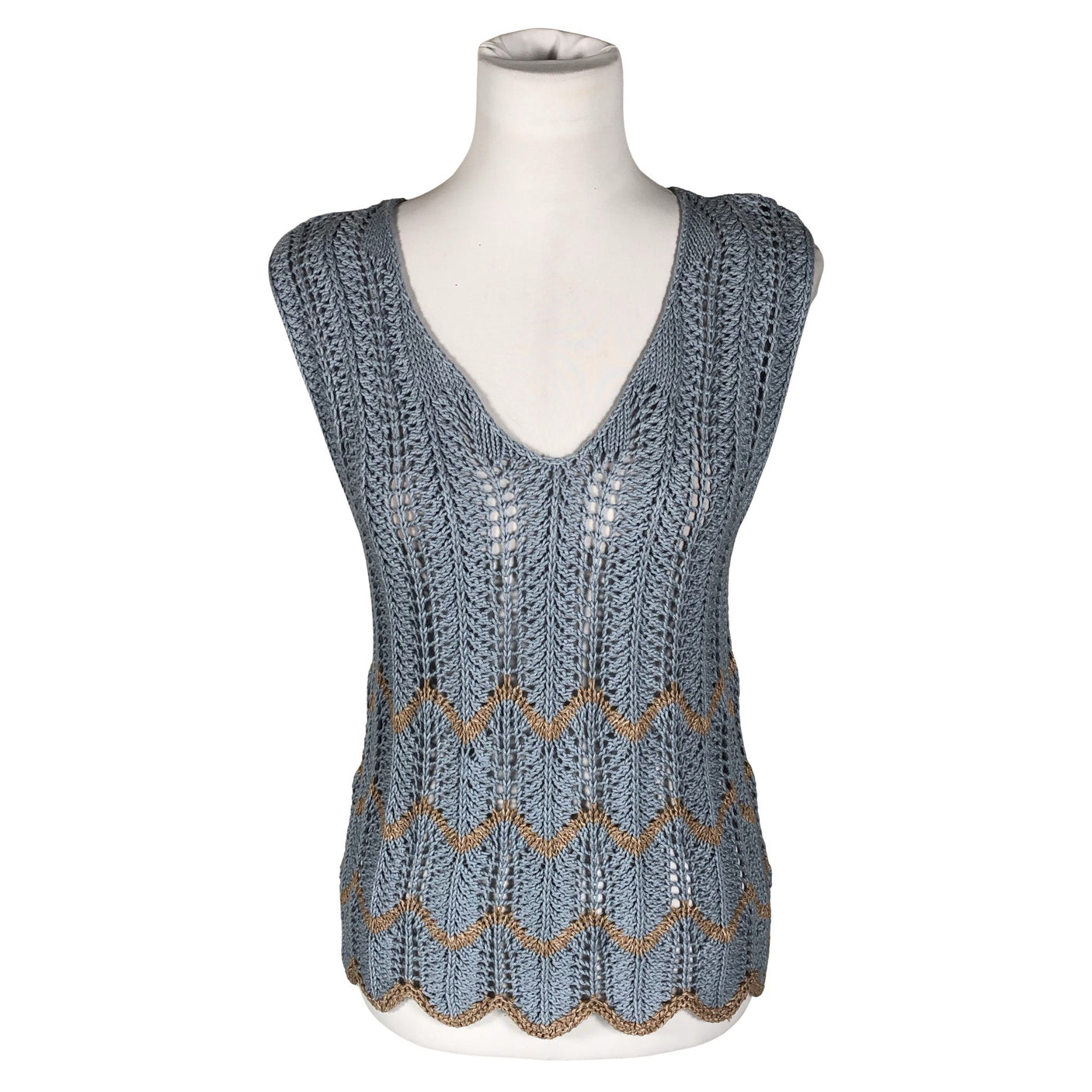 Unisex Handmade - Topp, suurus 38 - Helesinine (1)