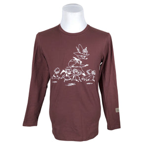 Unisex Icepeak - Trikotaažist pluus, suurus 38 - Veinipunane (1)