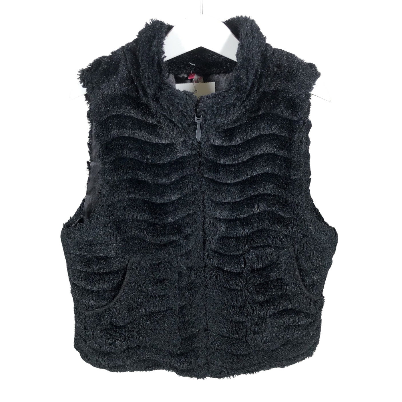 Unisex Orchestra - Kunstkarusnahast vest, suurus 146 - 152 - Must (1)