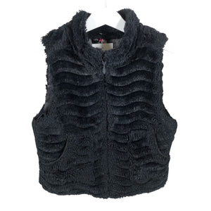 Unisex Orchestra - Kunstkarusnahast vest, suurus 146 - 152 - Must (1)