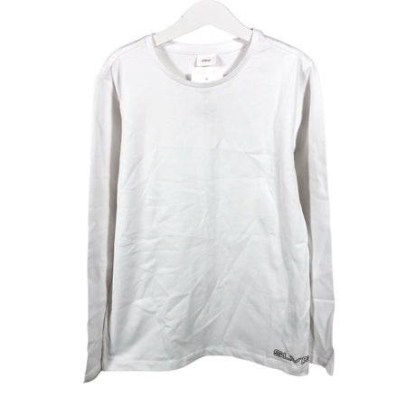 Unisex s.Oliver - Trikotaažist pluus, suurus 146 - 152 - Valge ()