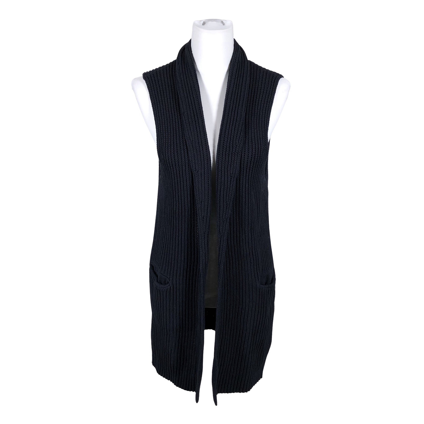 Unisex Nanso - Kootud vest, suurus 40 - Must (1)