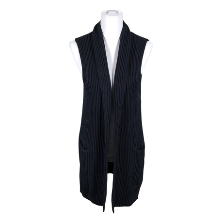 Unisex Nanso - Kootud vest, suurus 40 - Must ()