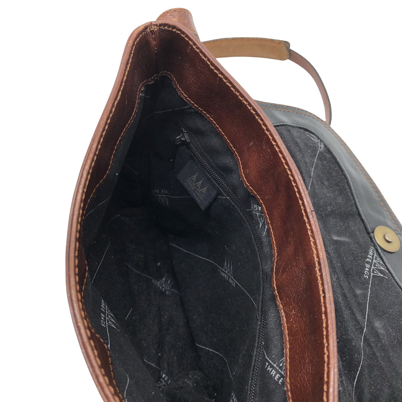 Unisex Three Bags - Õlakott, suurus Midi - Must (3)