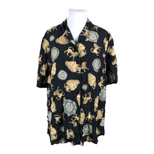 Unisex L Collection - Lühikeste käistega pluus, suurus 44 - Must (1)
