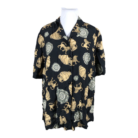 Unisex L Collection - Lühikeste käistega pluus, suurus 44 - Must ()