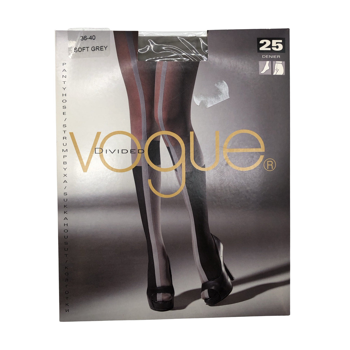 Unisex Vogue - Sukkpüksid, õhukesed, suurus 38 - Hall (1)