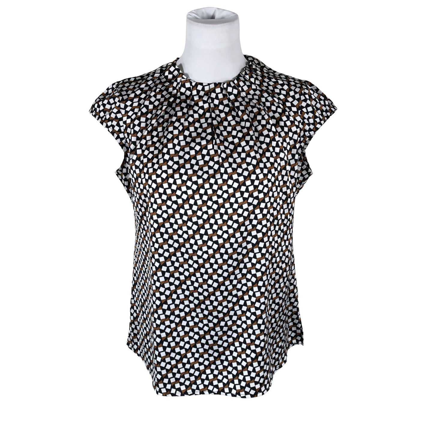Unisex Comma - Lühikeste käistega pluus, suurus 36 - Must (1)