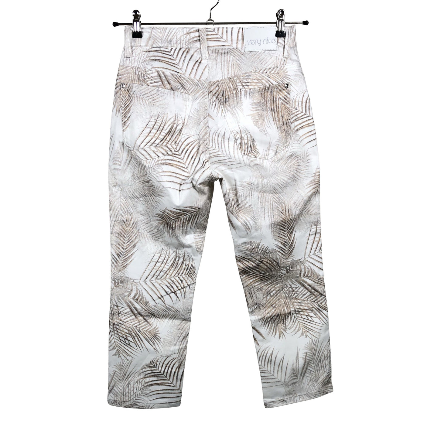 Unisex Very Nice - Teksast poolpikad püksid, suurus W29 - Beige (2)