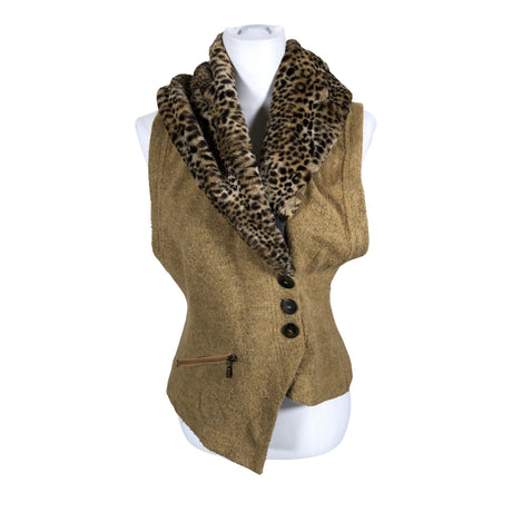 Unisex Bitte Kai Rand - Kootud vest, suurus 40 - Pruun ()