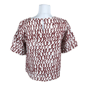 Unisex Nanso - Lühikeste käistega pluus, suurus 32 - Valge (2)