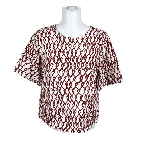 Unisex Nanso - Lühikeste käistega pluus, suurus 32 - Valge ()