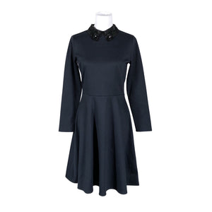 Unisex Monton - Trikotaažist kleit, suurus 38 - Sinine (1)