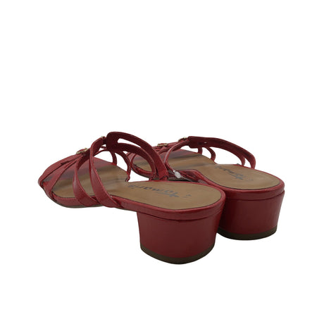 Unisex Tamaris - Kontsaga rihmikud, suurus 41 - Punane (2)