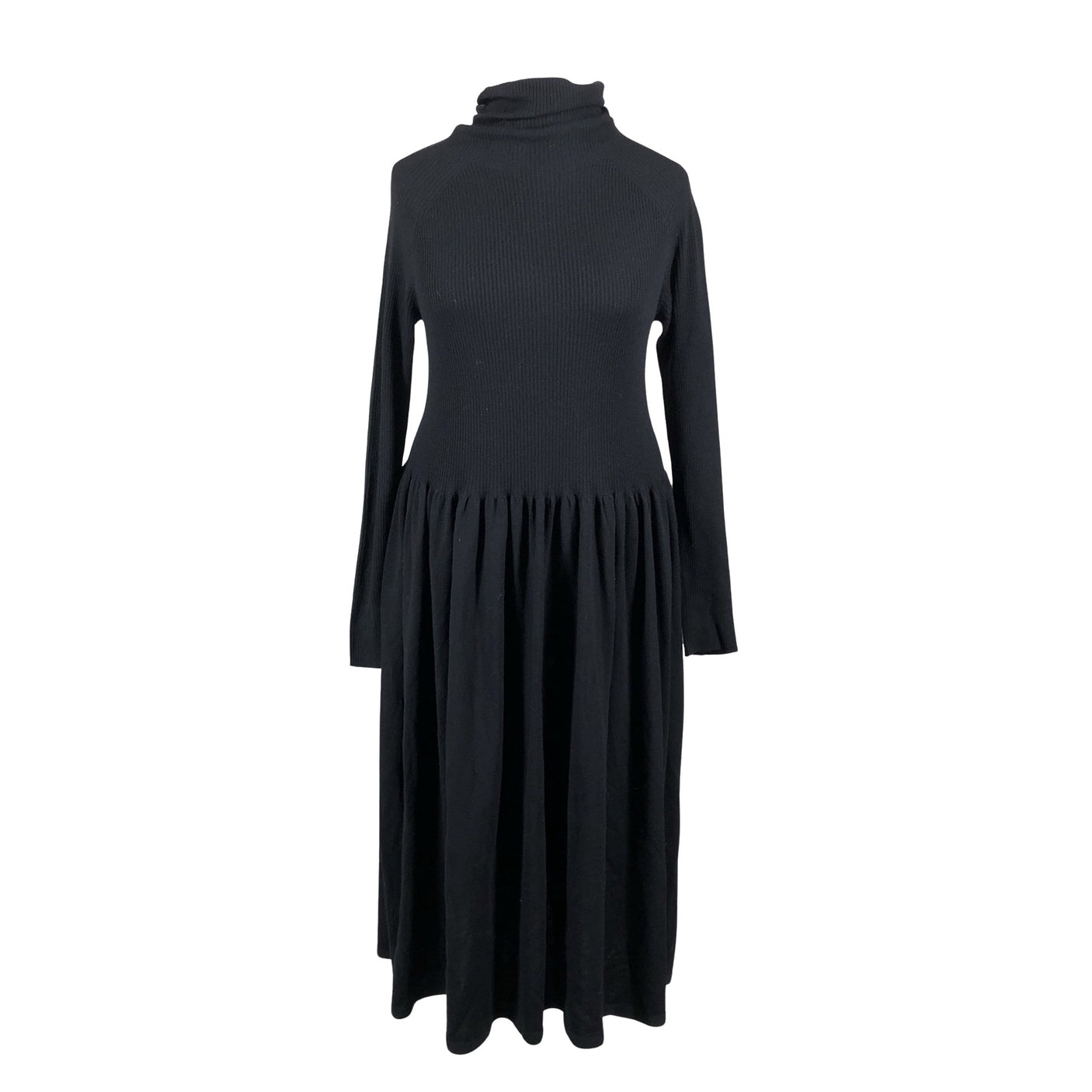 Unisex Uniqlo - Kootud kleit, suurus 42 - Must (1)