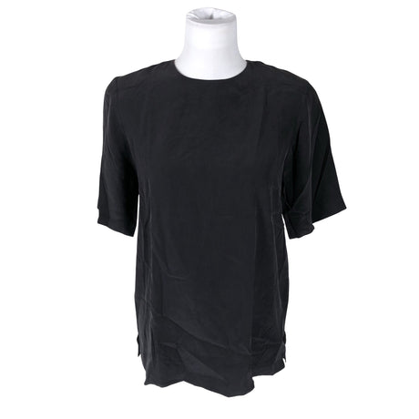 Unisex Stockmann Silk - Lühikeste käistega pluus, suurus 38 - Must ()