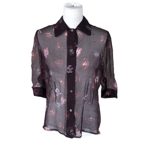 Unisex Marc Aurel - Lühikeste käistega pluus, suurus 40 - Lilla (1)