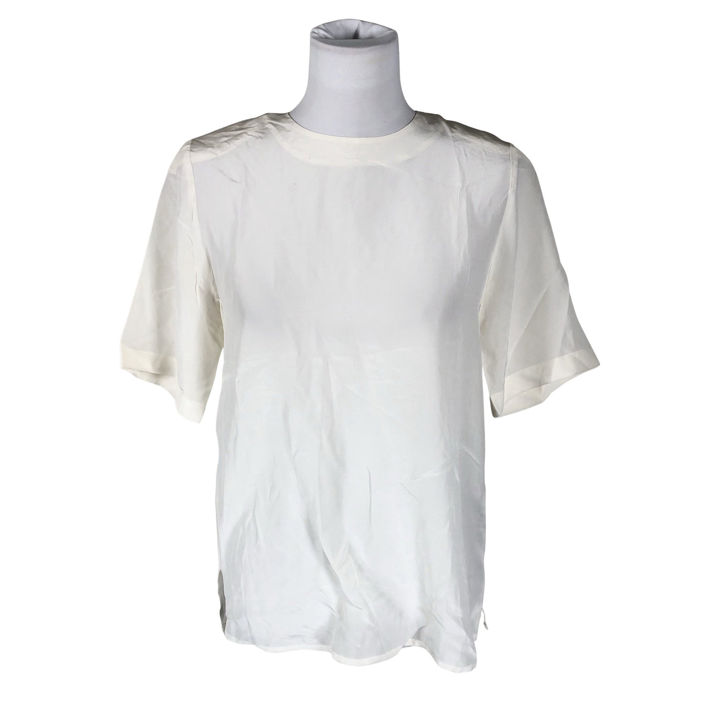Unisex Stockmann Silk - Lühikeste käistega pluus, suurus 38 - Beige (1)