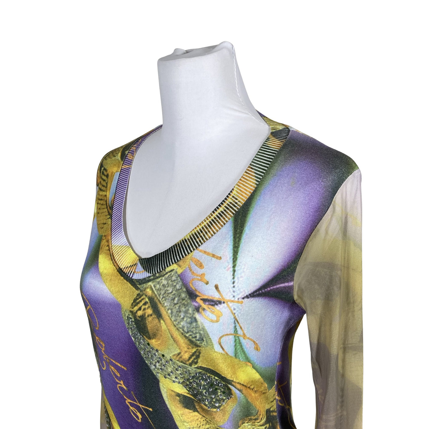 Unisex Roberto Cavalli - Kootud kleit, suurus 36 - Lilla (3)