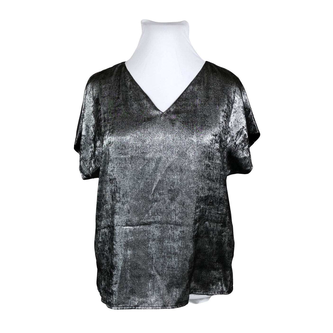 Unisex Esprit - Lühikeste käistega pluus, suurus 42 - Hõbe (1)