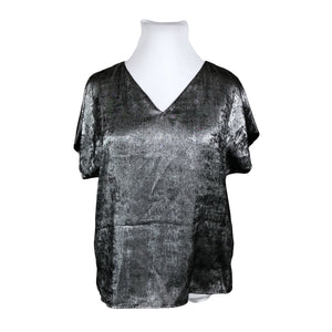 Unisex Esprit - Lühikeste käistega pluus, suurus 42 - Hõbe (1)