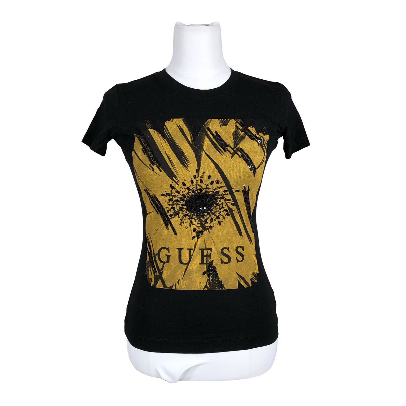 Unisex Guess - T-särk, suurus 36 - Must (1)