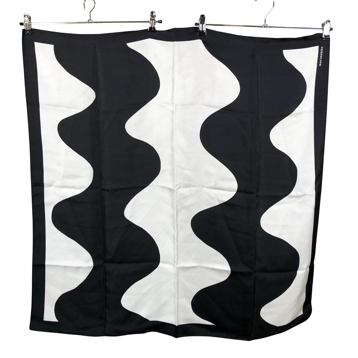 Unisex Marimekko - Õhuke sall, suurus Maxi - Must (2)