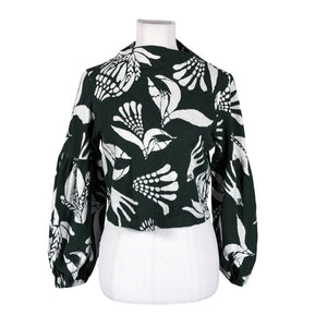 Unisex Nouki - Trikotaažist pluus, suurus 34 - Roheline (1)