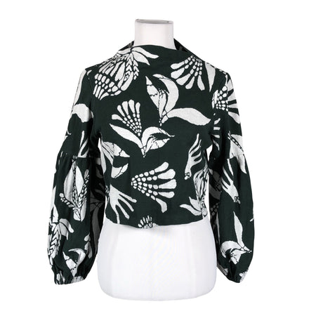 Unisex Nouki - Trikotaažist pluus, suurus 34 - Roheline ()