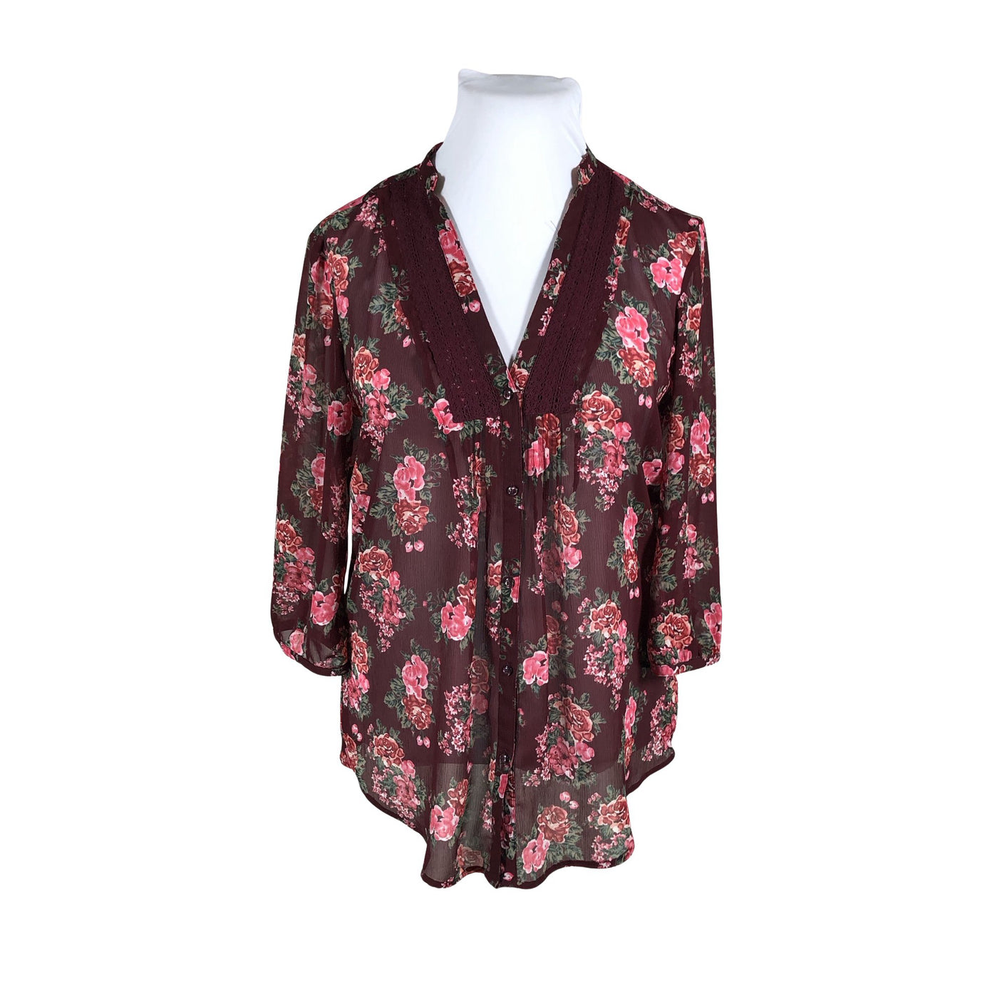 Unisex Esprit - Pluus, suurus 44 - Veinipunane (1)
