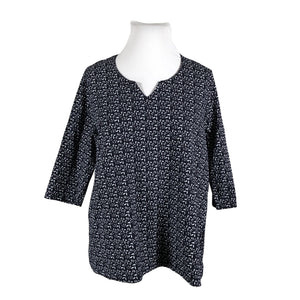 Unisex Ulla Popken - Trikotaažist pluus, suurus 46 - Sinine (1)