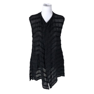 Unisex The Masai - Kootud vest, suurus 36 - Must (1)
