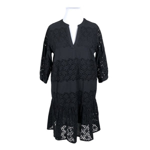 Unisex Kaffe - Mitteveniv kleit, suurus 44 - Must (1)