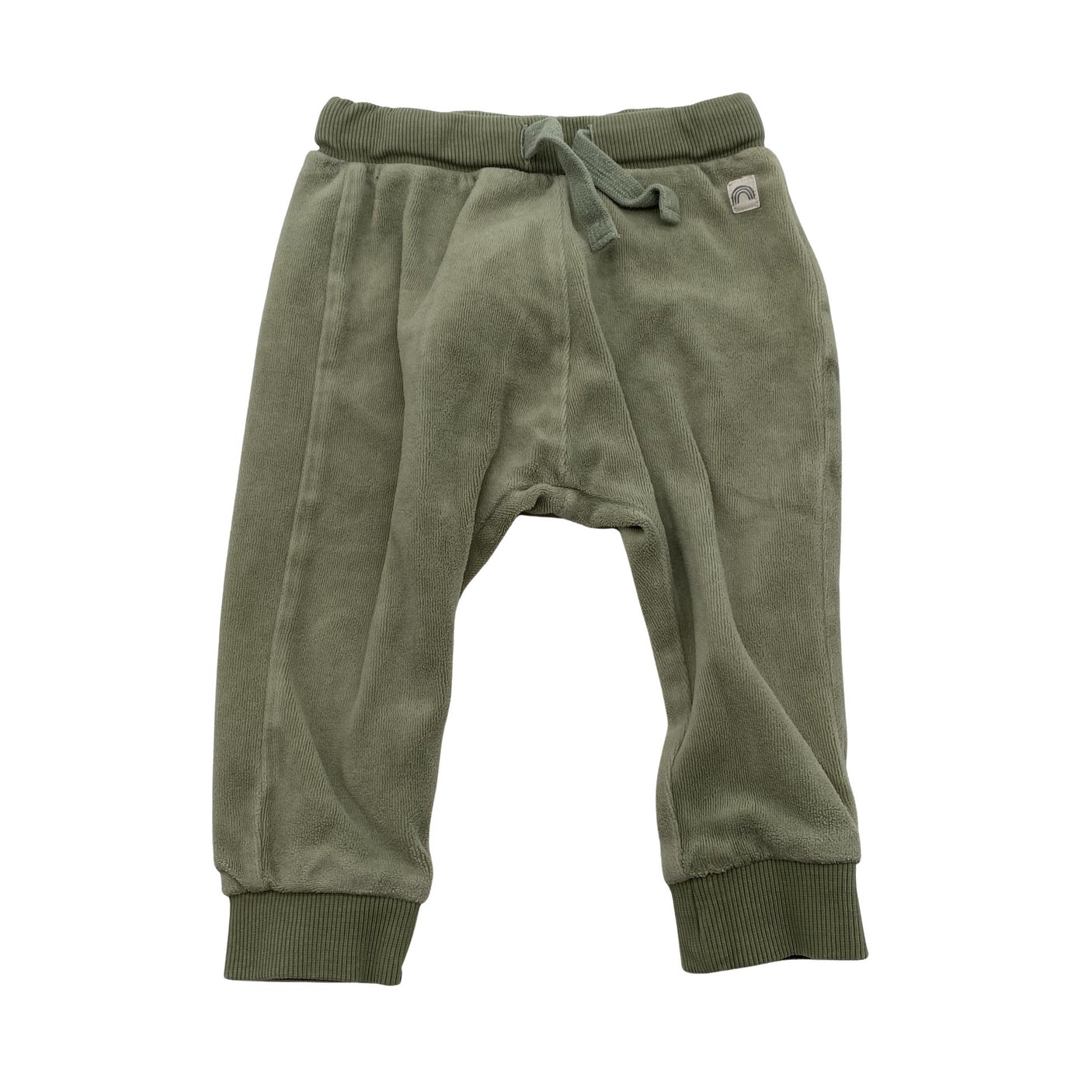 Unisex Lindex - Trikotaažist püksid, suurus 74 - 80 - Roheline (1)