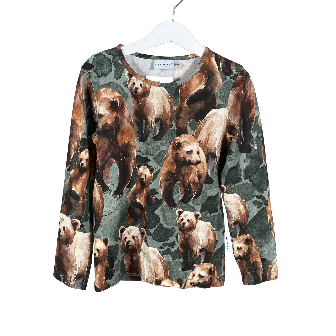 Unisex Versonpuoti - Trikotaažist pluus, suurus 122 - 128 - Roheline (1)