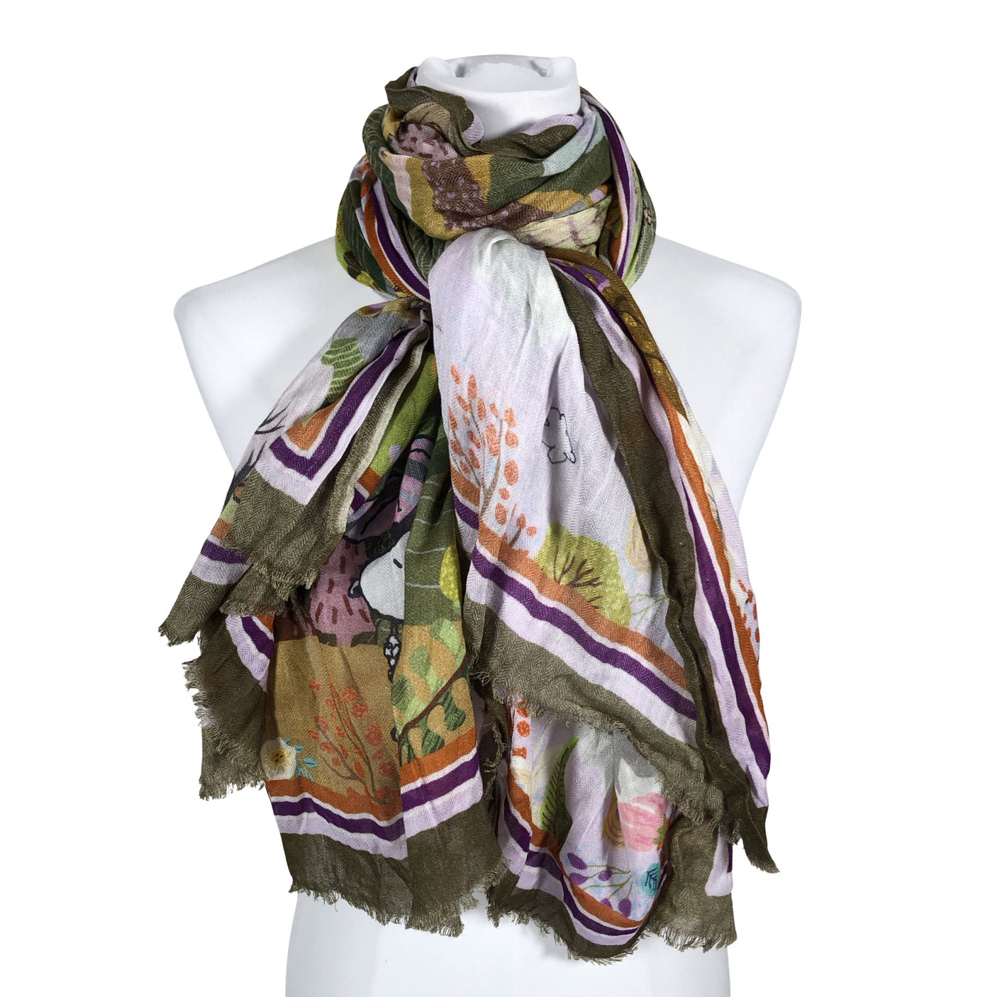 Unisex Codello - Õhuke sall, suurus Maxi - Lilla (1)