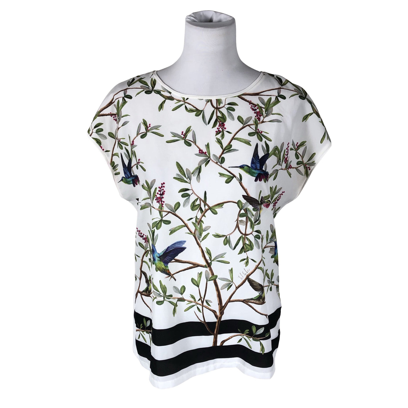 Unisex Ted Baker - Lühikeste käistega pluus, suurus 40 - Valge (1)