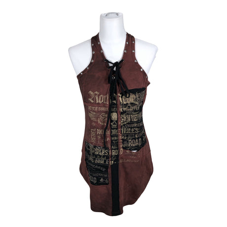 Unisex Rock Rebel - Trikotaažist tuunika, suurus 40 - Pruun ()