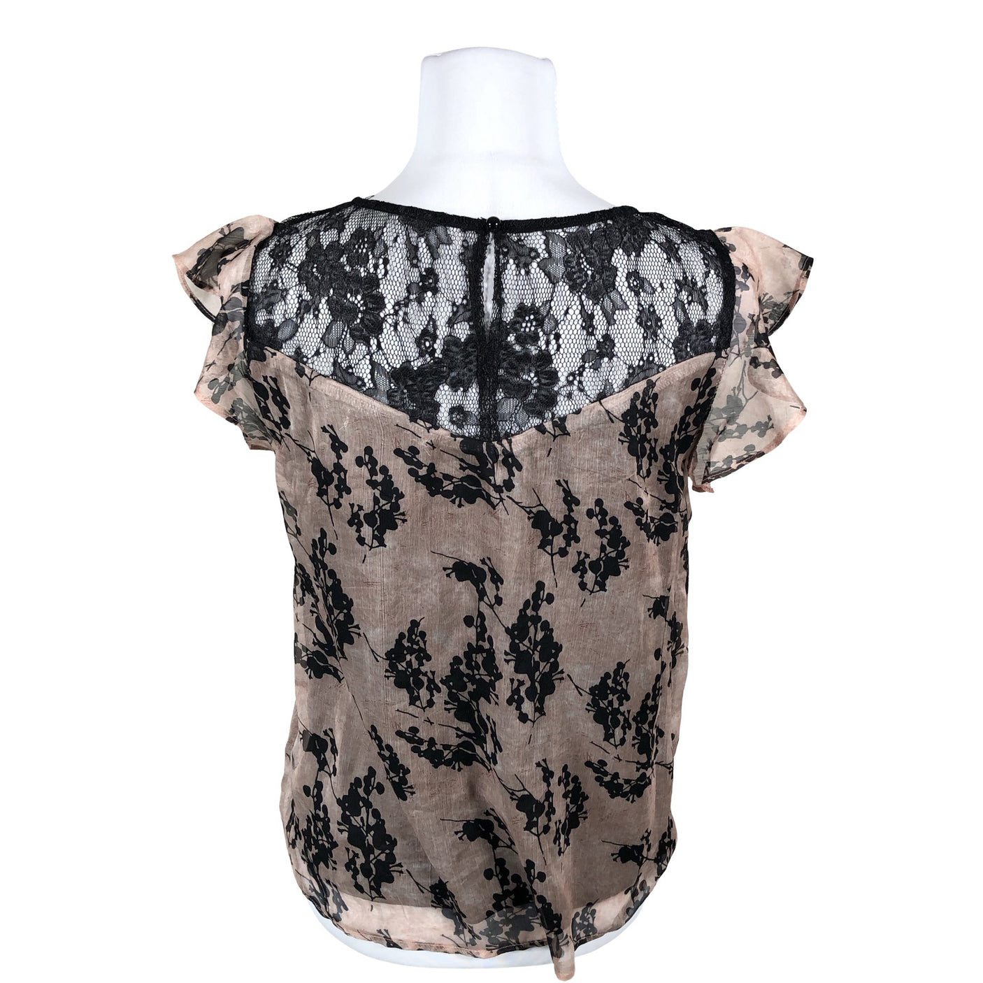 Unisex Cream - Lühikeste käistega pluus, suurus 36 - Must (2)