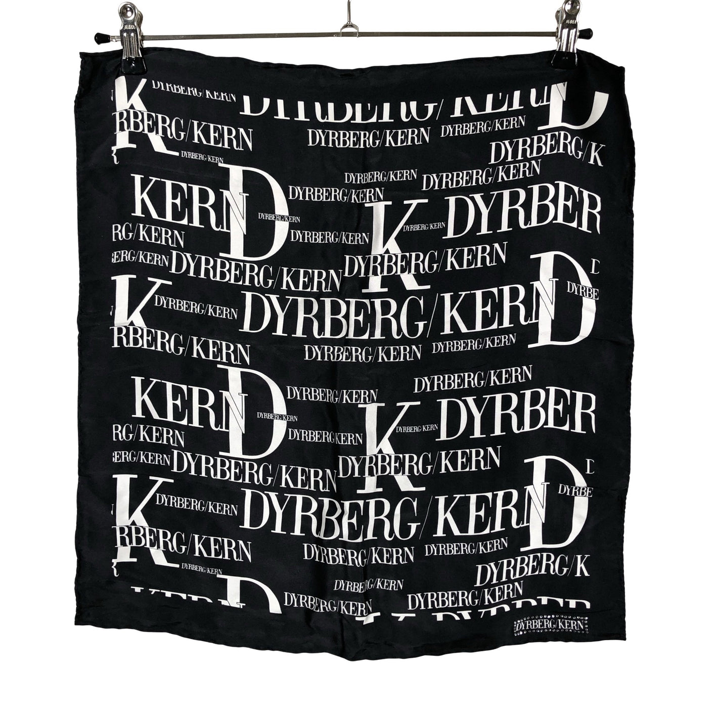 Unisex DYRBERG/KERN - Õhuke sall, suurus Midi - Must (2)