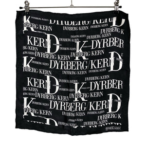 Unisex DYRBERG/KERN - Õhuke sall, suurus Midi - Must (2)