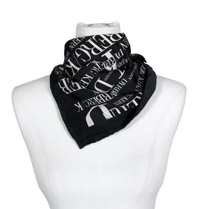 Unisex DYRBERG/KERN - Õhuke sall, suurus Midi - Must (1)