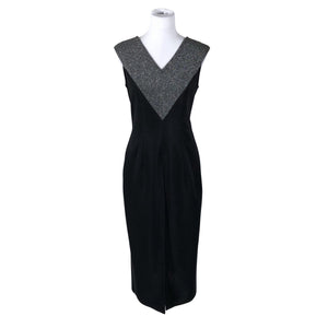 Unisex Malviina - Trikotaažist kleit, suurus 38 - Must (1)