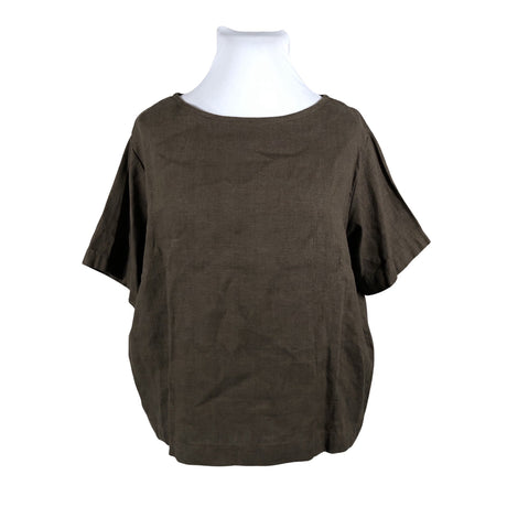 Unisex Handmade - Lühikeste käistega pluus, suurus 46 - Pruun ()