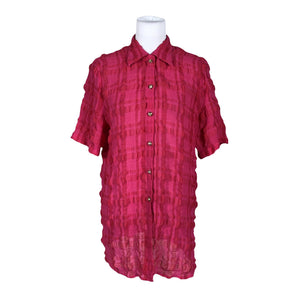 Unisex Lena - Lühikeste käistega pluus, suurus 36 - Roosa (1)