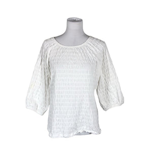 Unisex Nanso - Trikotaažist pluus, suurus 40 - Valge (1)