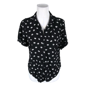 Unisex Abercrombie&Fitch - Lühikeste käistega pluus, suurus 38 - Must (1)