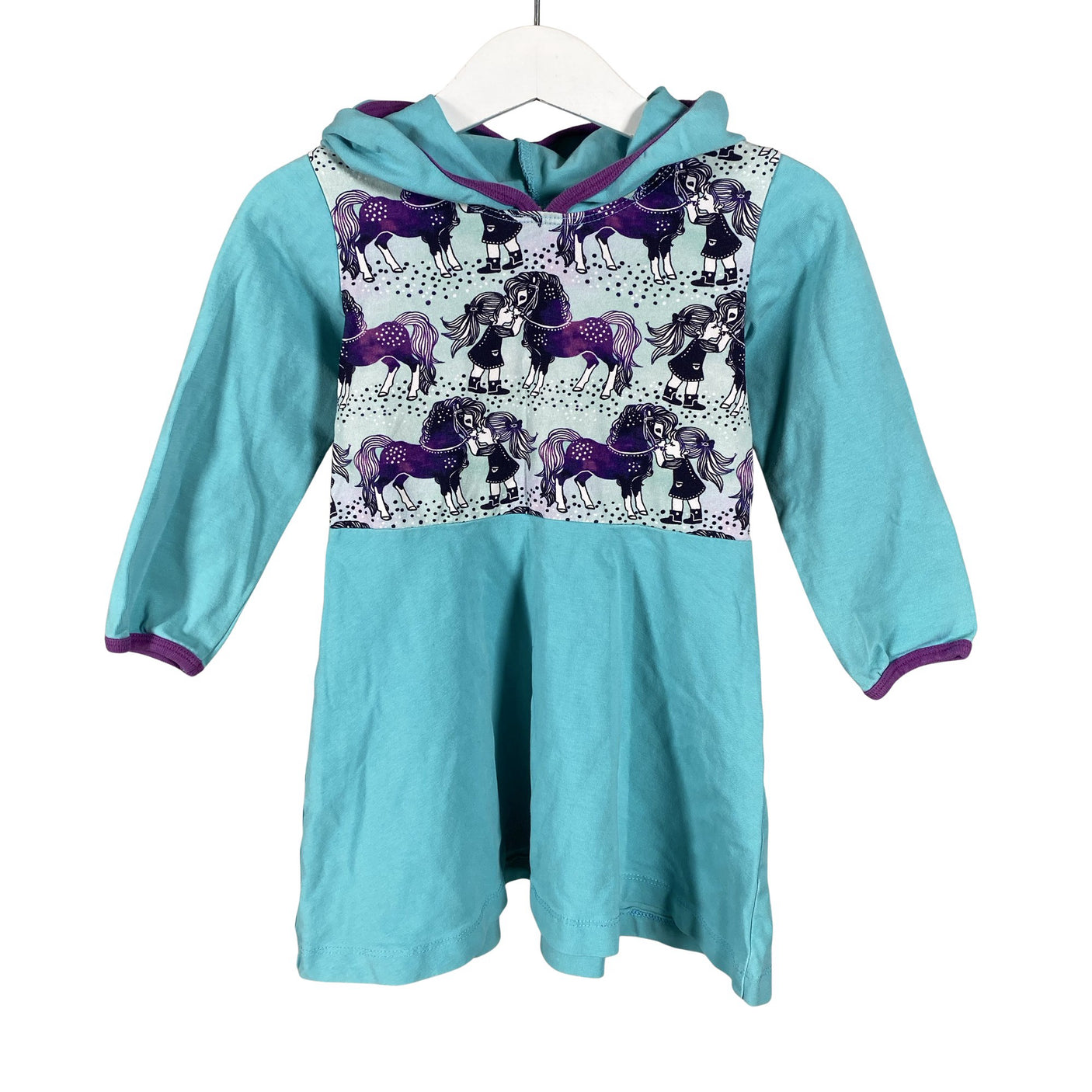 Unisex Sampsukka - Trikotaažist kleit, suurus 86 - 92 - Türkiis (1)