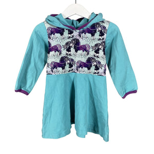 Unisex Sampsukka - Trikotaažist kleit, suurus 86 - 92 - Türkiis (1)